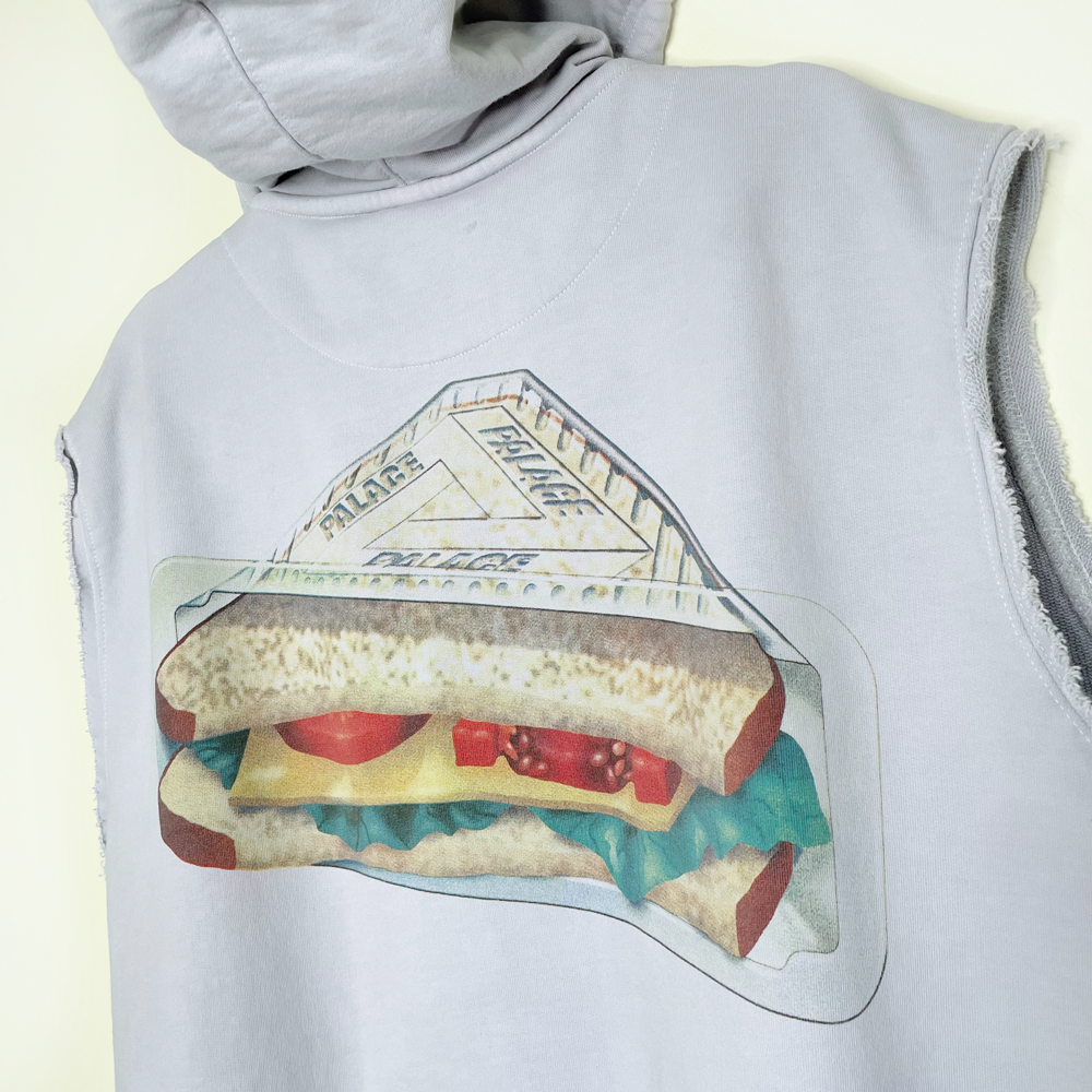 palace skateboards plow man sandwich hoodie - size large