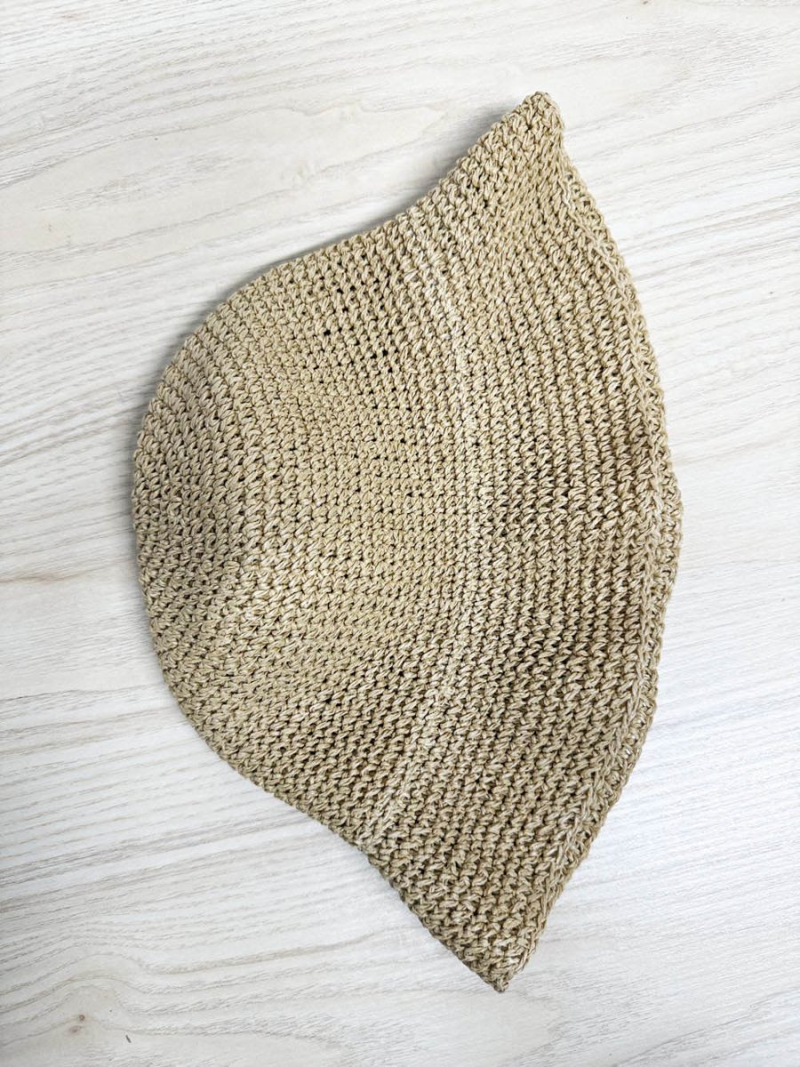 panama jack woven raffia floppy bucket hat - good market thrift store