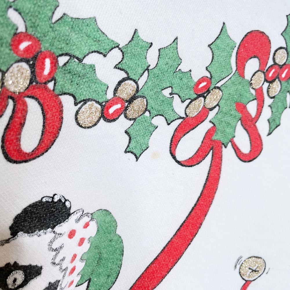 vintage 90s made in usa tee dees holiday pandas graphic crew