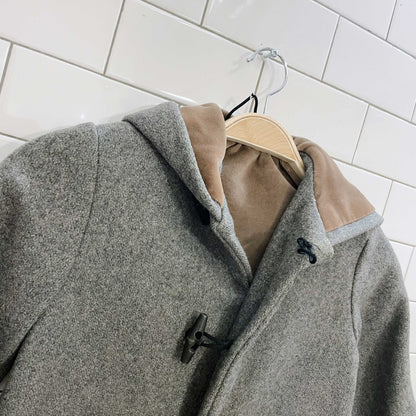 vintage handmade panda bear wool toggle coat - size 5