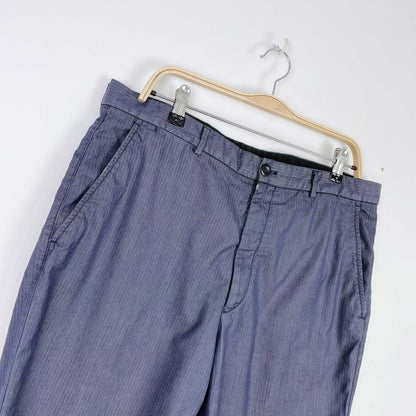 armani collezioni herrinbone trouser