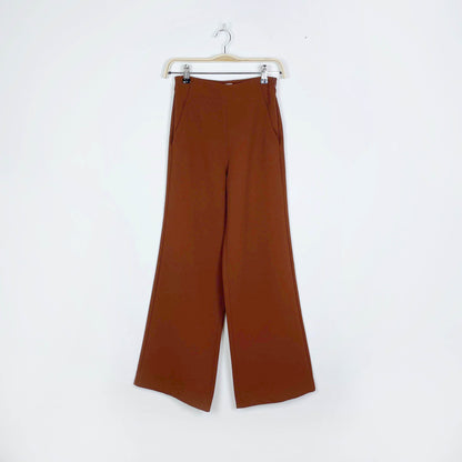 wilfred halley wide leg trouser in carmelized - size 0