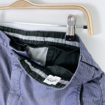 armani collezioni herrinbone trouser