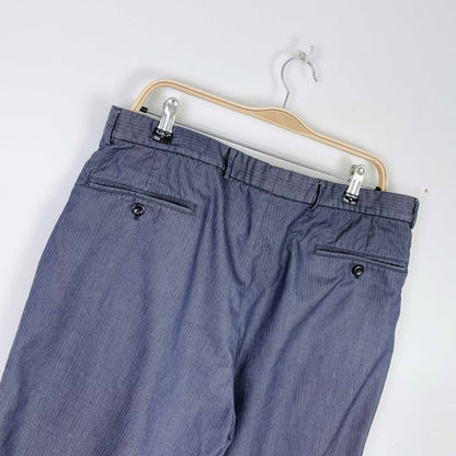 armani collezioni herrinbone trouser