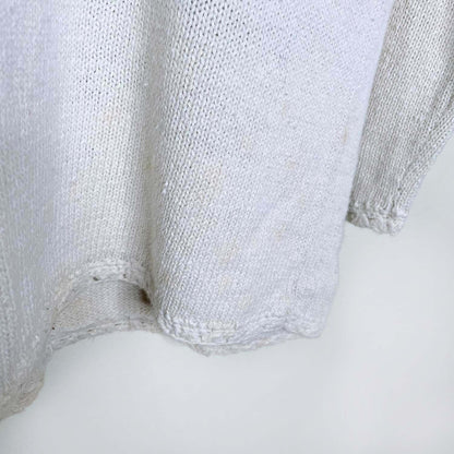 vintage 90s pariscope old saint nick scene knit sweater - size medium