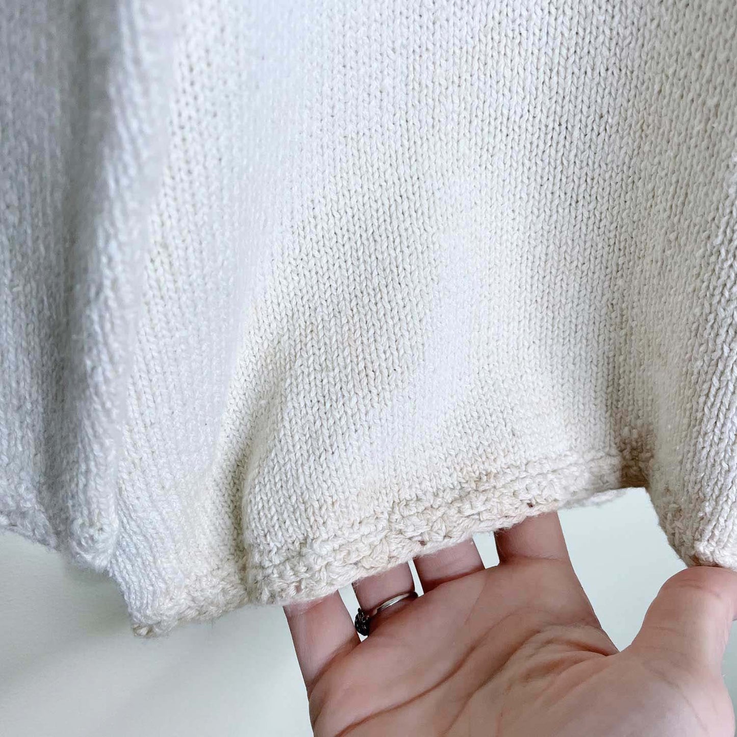 vintage 90s pariscope old saint nick scene knit sweater - size medium