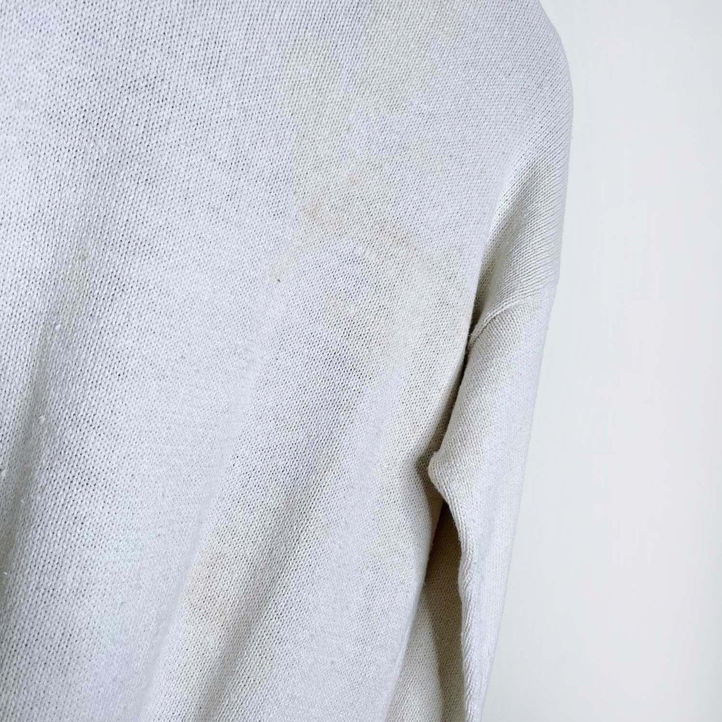 vintage 90s pariscope old saint nick scene knit sweater - size medium