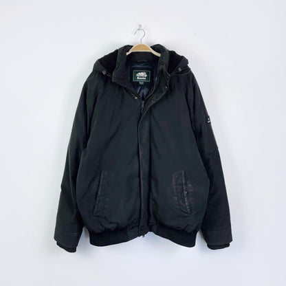 roots 2018 jasper black down parka - size xxl