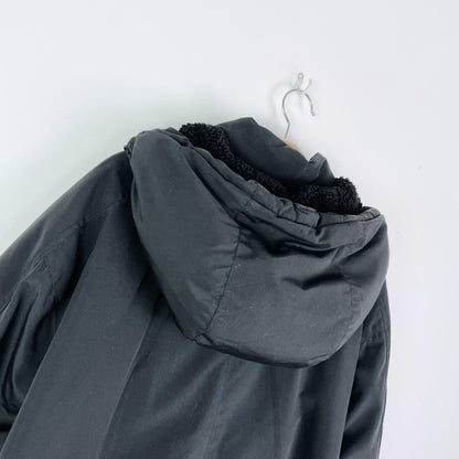 roots 2018 jasper black down parka - size xxl