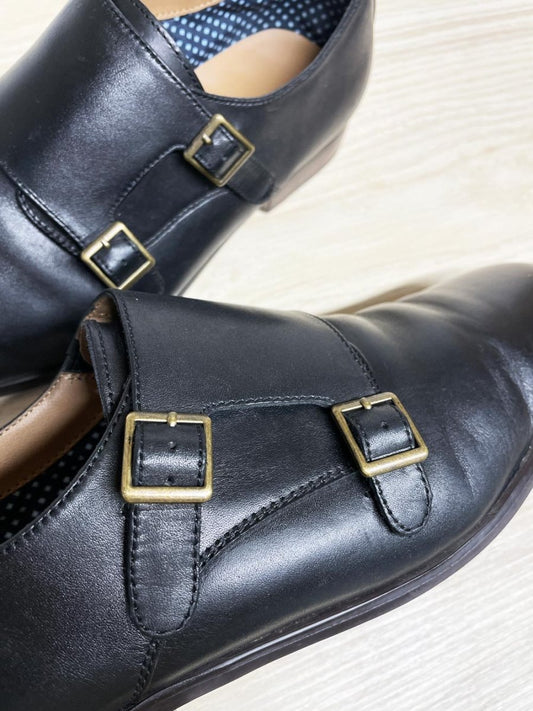 pegabo monk strap leather shoes - good market thrift store