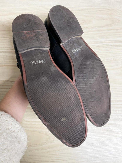 pegabo monk strap leather shoes - good market thrift store