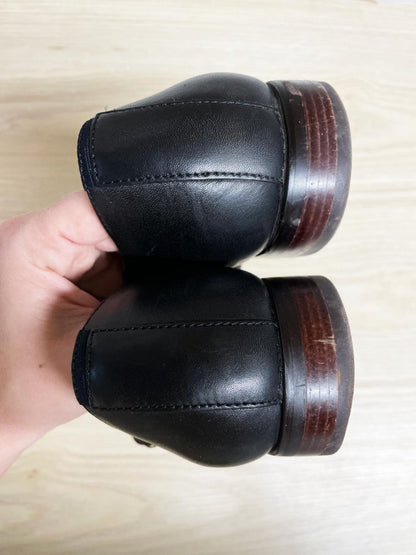 pegabo monk strap leather shoes - good market thrift store