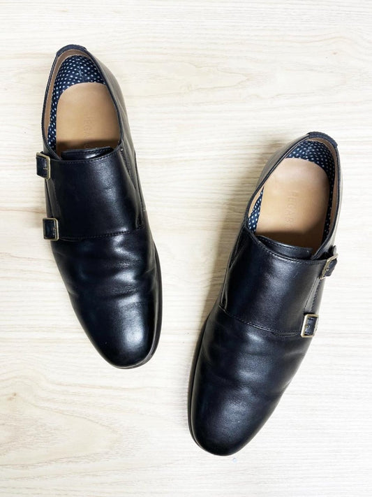 pegabo monk strap leather shoes - good market thrift store