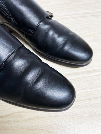 pegabo monk strap leather shoes - good market thrift store