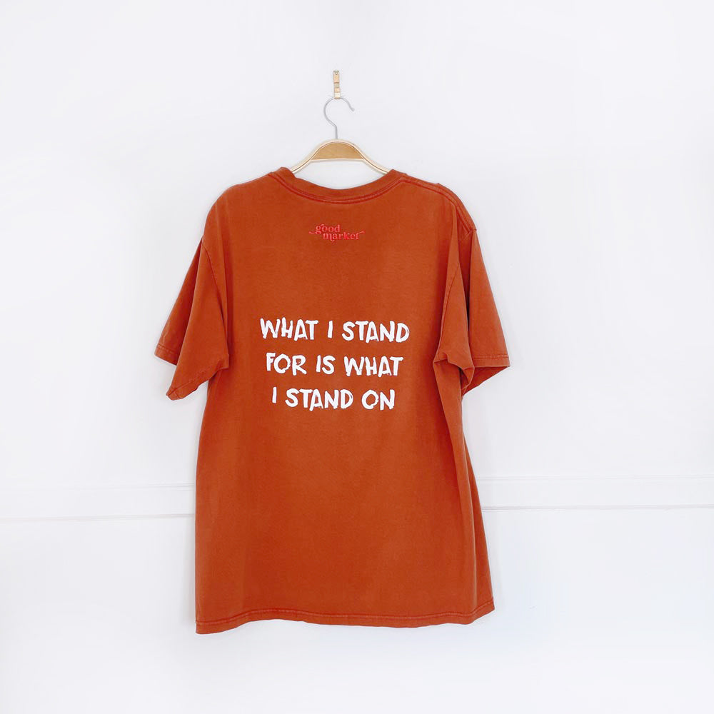 vintage penmans x earth activist arizona pocket tee