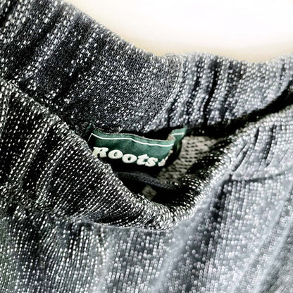 roots original boyfriend sweatpant black pepper - size medium