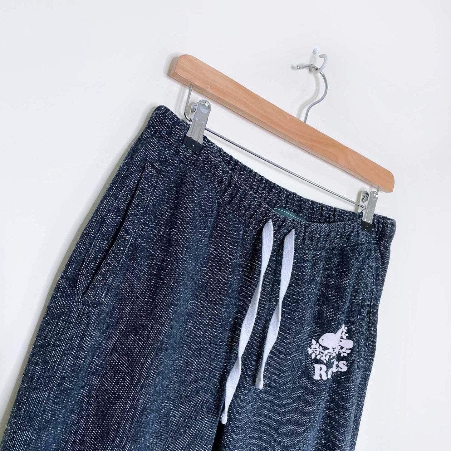 roots 2018 black pepper slim cuff sweatpant - size medium