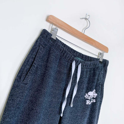 roots 2018 black pepper slim cuff sweatpant - size medium