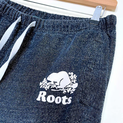 roots 2018 black pepper slim cuff sweatpant - size medium
