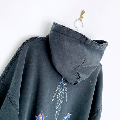 vintage 2004 pink floyd shine on you crazy diamond distressed hoodie