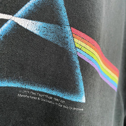 vintage 2004 pink floyd dark side of the moon distressed hoodie