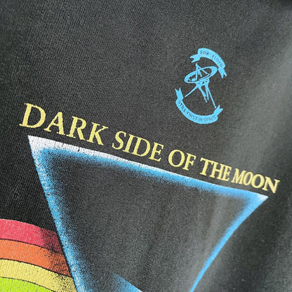 vintage 2004 pink floyd dark side of the moon distressed hoodie