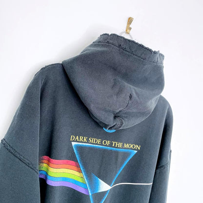 vintage 2004 pink floyd dark side of the moon distressed hoodie