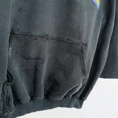 vintage 2004 pink floyd dark side of the moon distressed hoodie