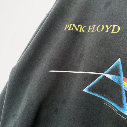 vintage 2004 pink floyd dark side of the moon distressed hoodie