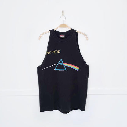 vintage 2001 pink floyd x artimonde dark side of the moon sleeveless tee