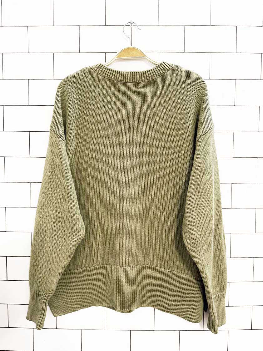 philosophy boxy side slit knit sweater - good market thrift store