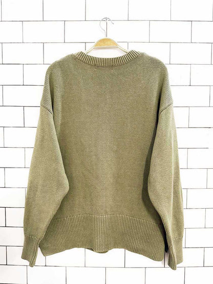 philosophy boxy side slit knit sweater - good market thrift store
