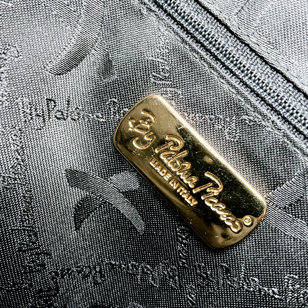 vintage paloma picasso black leather bolide bag