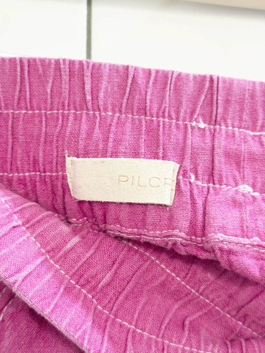 pilcro linen - blend flounced mini skirt | anthropologie - good market thrift store