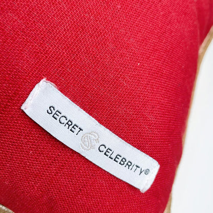 secret celebrity gold believe feather throw pillow