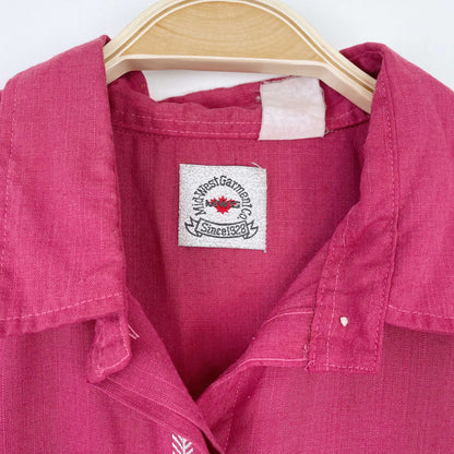 vintage 70s mwg co. western ss shirt