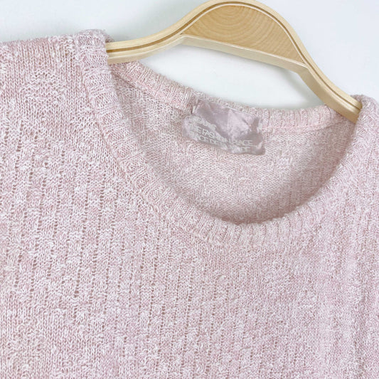 vintage sears pink knit summer top