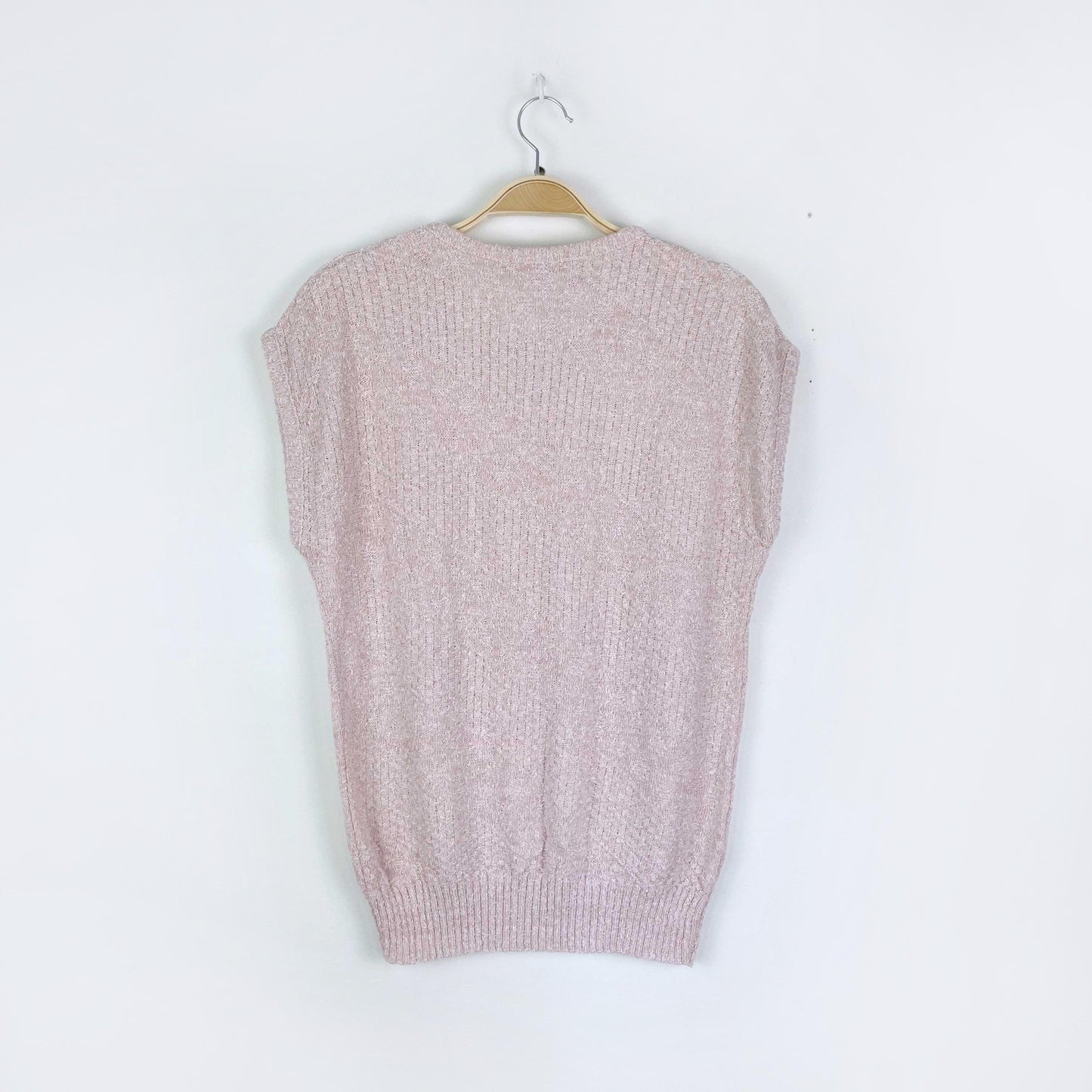 vintage sears pink knit summer top