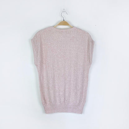 vintage sears pink knit summer top