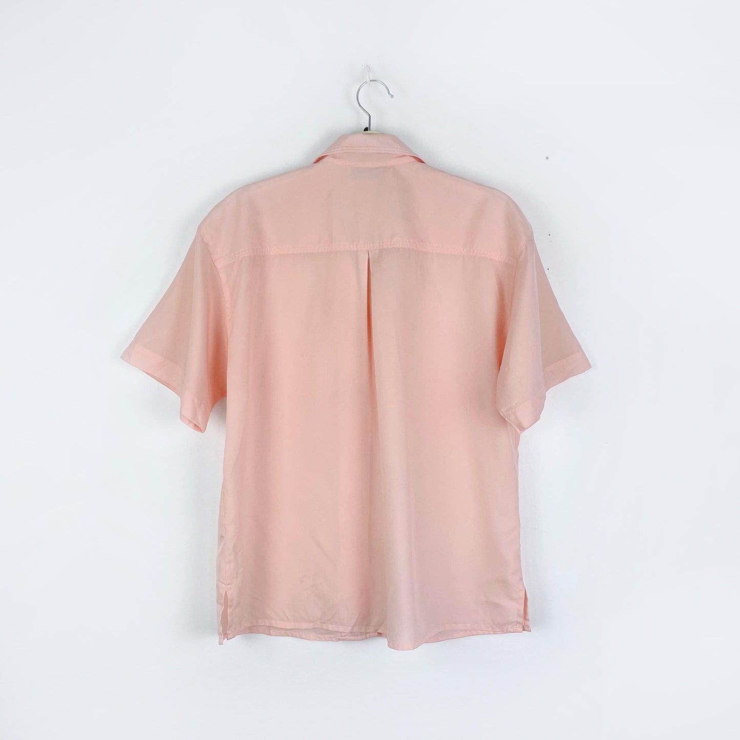 vintage 80s sip n shore pink shirt