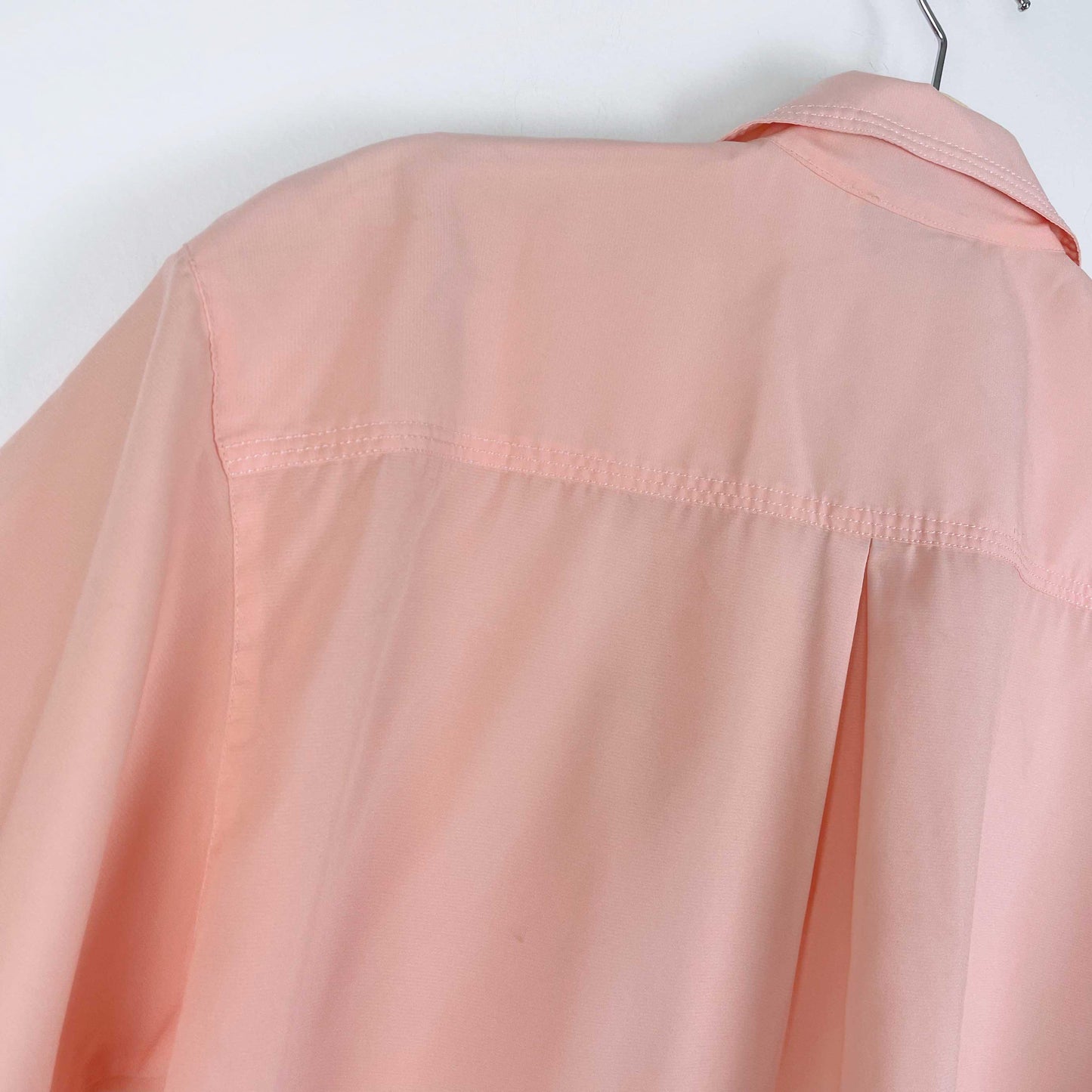 vintage 80s sip n shore pink shirt