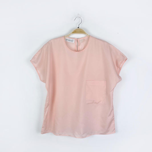 vintage 80s sip n shore pink tee