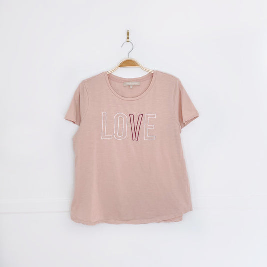 chloe & jasmine embroidered LOVE tee