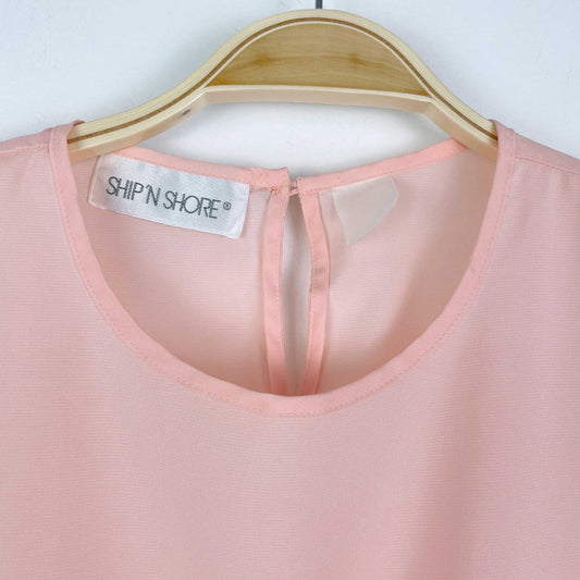 vintage 80s sip n shore pink tee