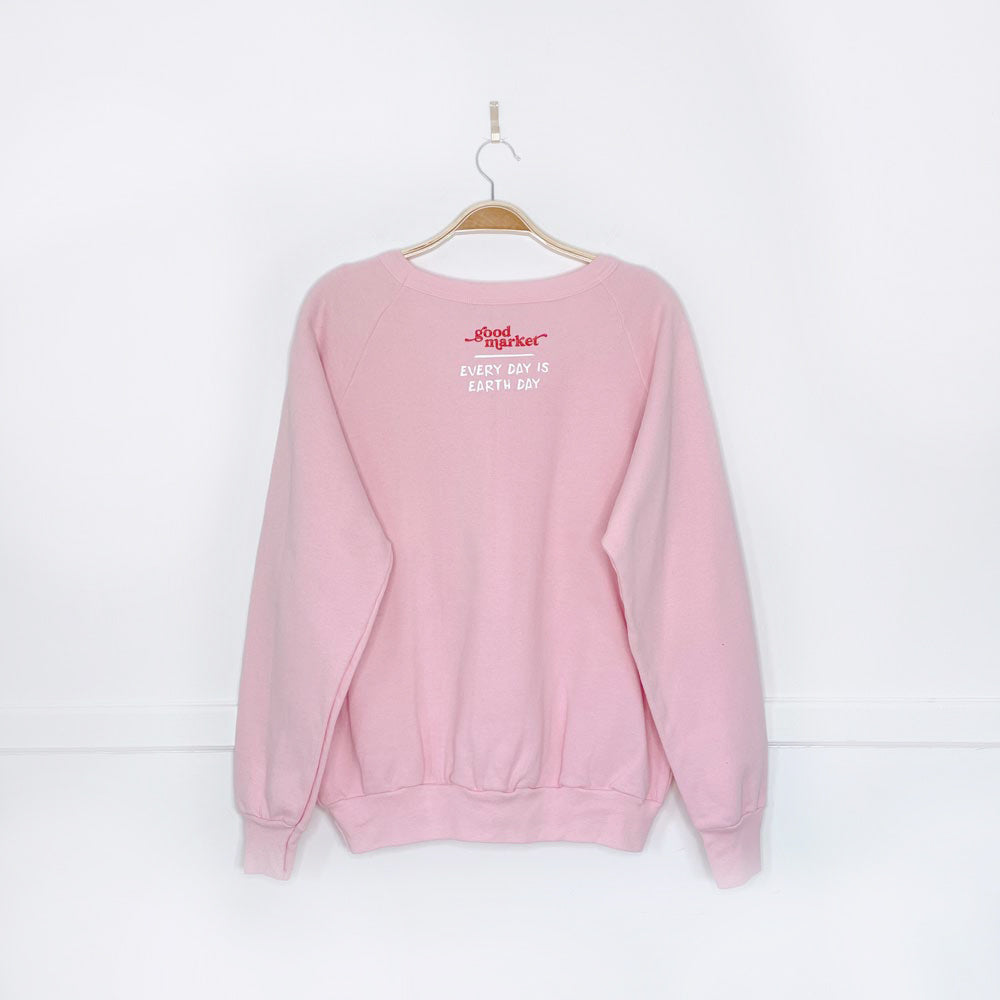 vintage 80s x earth activist fleece crew