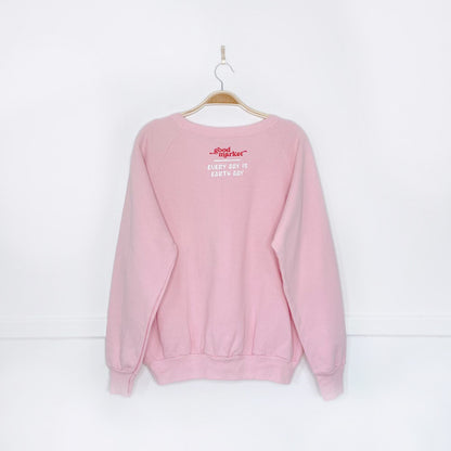 vintage 80s x earth activist fleece crew