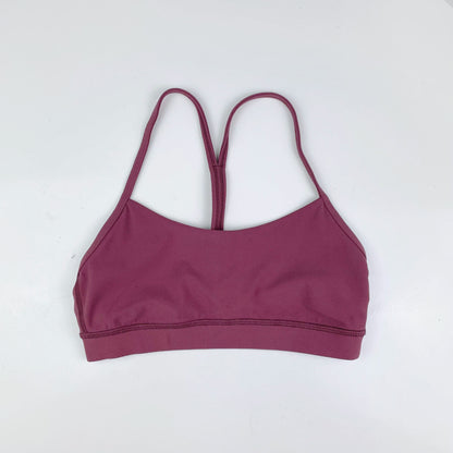 lululemon 2019 flow y bra nulu star ruby - size 6