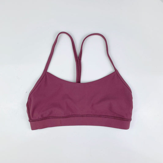 lululemon 2019 flow y bra nulu star ruby - size 6