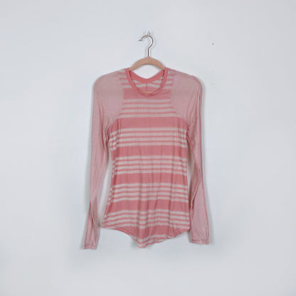 lululemon pink coral digni long sleeve - size small