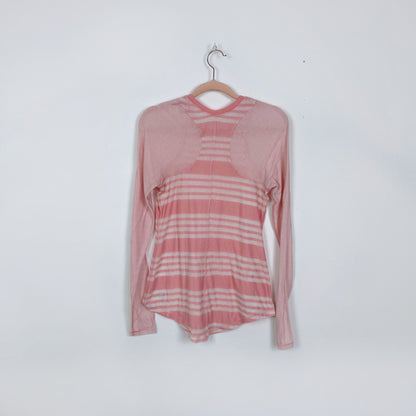 lululemon pink coral digni long sleeve - size small
